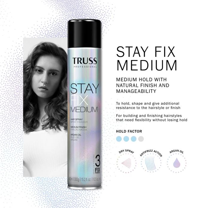 STAY FIX MEDIUM HOLD HAIRSPRAY - Image 3